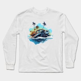 Green Sea Turtle Long Sleeve T-Shirt